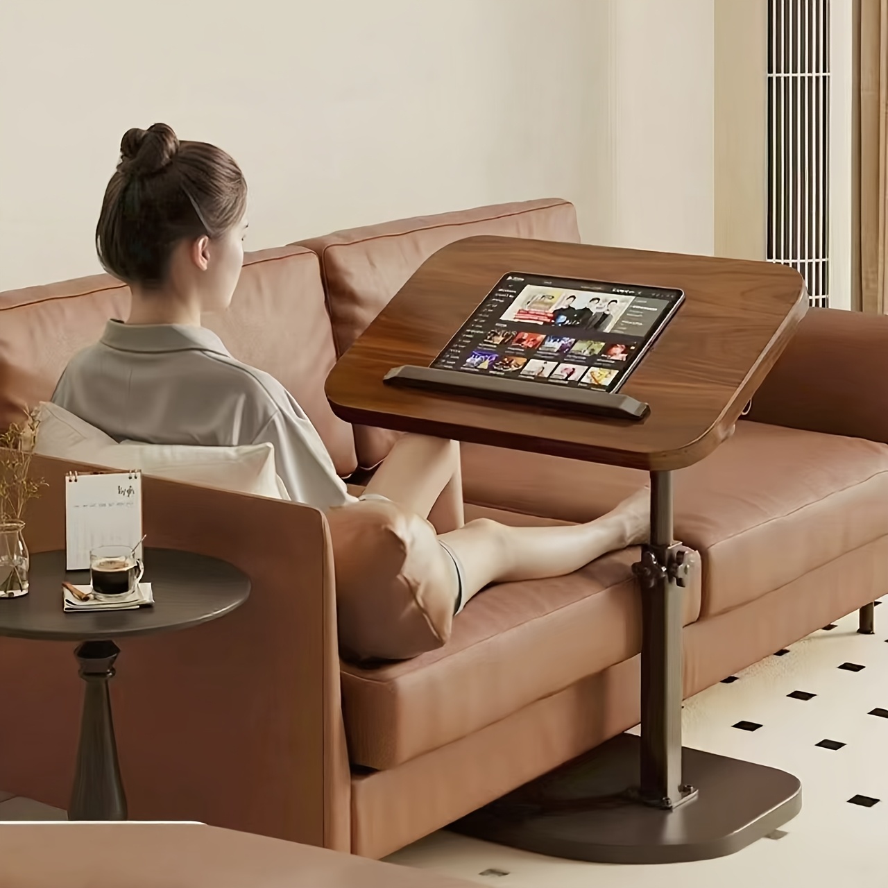Office Furniture - Поворотный стол для ноутбука из черного