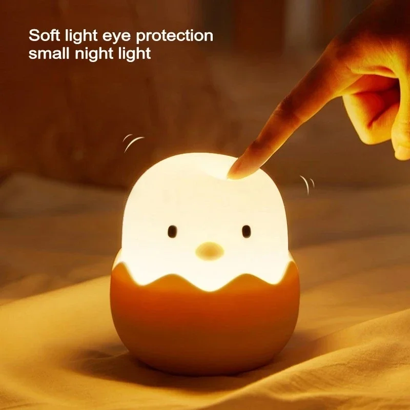 Floating Nightstand With Led Light - Светодиодный детский сенсорный ночник, мягкий силиконовый
