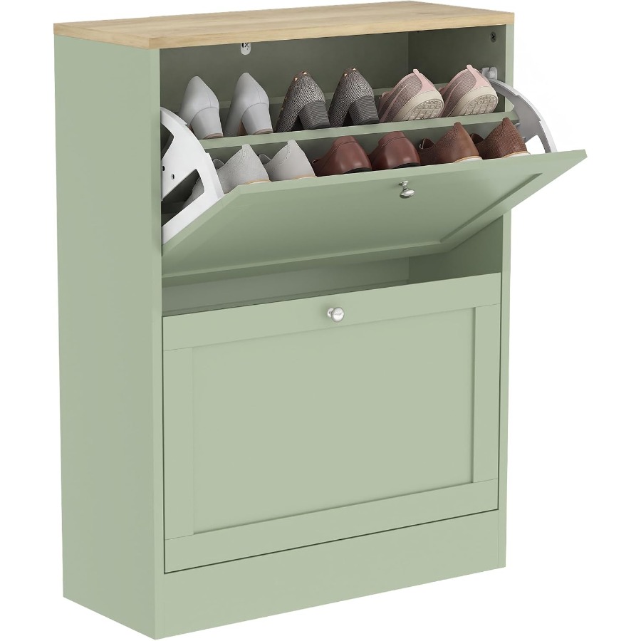 Shoe Rack Cabinet Narrow Entryway - Шкаф для хранения обуви в прихожей,