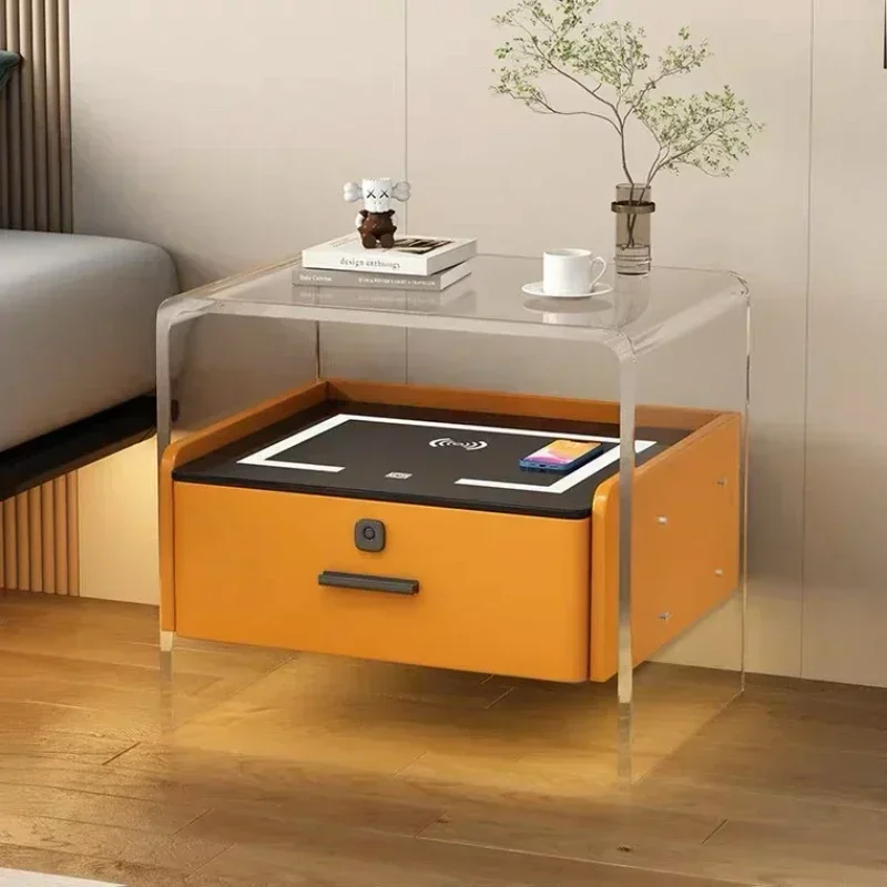 Floating Nightstand With Led Light - # Акриловые прикроватные тумбочки для спальни,