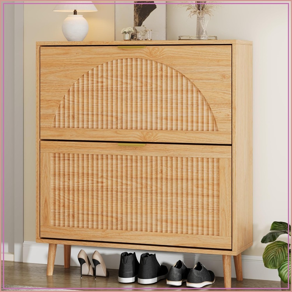 Shoe Rack Cabinet Narrow Entryway - Шкаф для хранения обуви с выдвижными