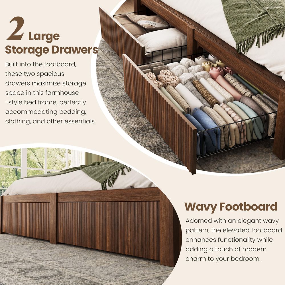 Каркас кровати размера «king-s – обзор и цена King Size Bed Frame With Storage Drawers