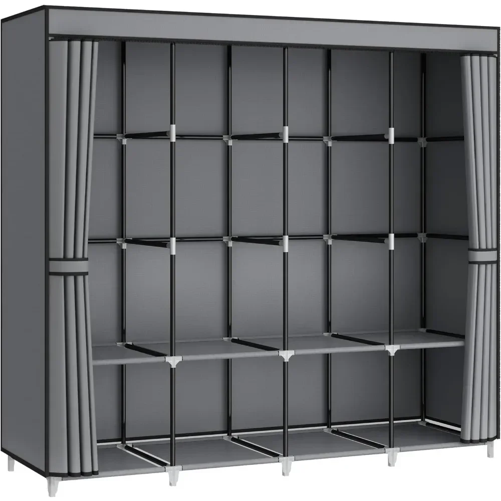 Переносной шкаф-гардероб длино – обзор и цена Wardrobe Closet Portable Fabric Cover