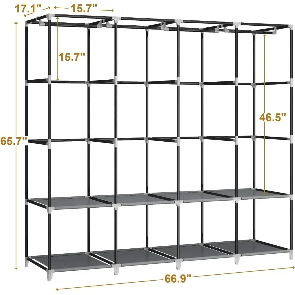 Переносной шкаф-гардероб длино – обзор и цена Wardrobe Closet Portable Fabric Cover