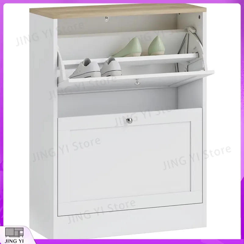 Узкий шкаф для обуви с 2 откид – обзор и цена Shoe Rack Cabinet Narrow Entryway