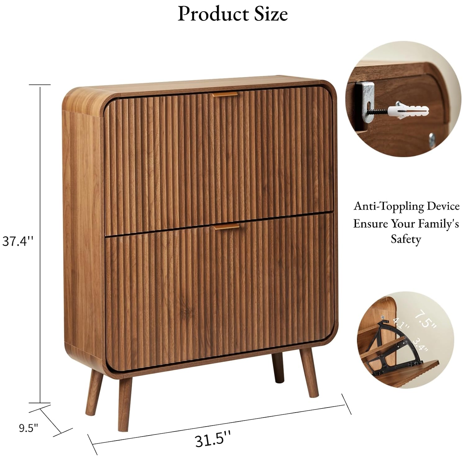 Шкаф для обуви с рифленой пове – обзор и цена Shoe Rack Cabinet Narrow Entryway