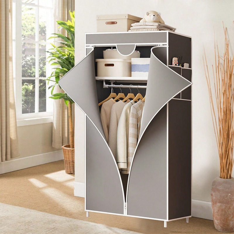 Красный/Серый/Синий/Кофейный п – обзор и цена Wardrobe Closet Portable Fabric Cover