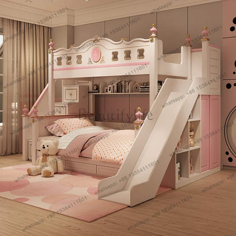 Современные роскошные двухъяру – обзор и цена Bunk Bed With Stairs And Slide