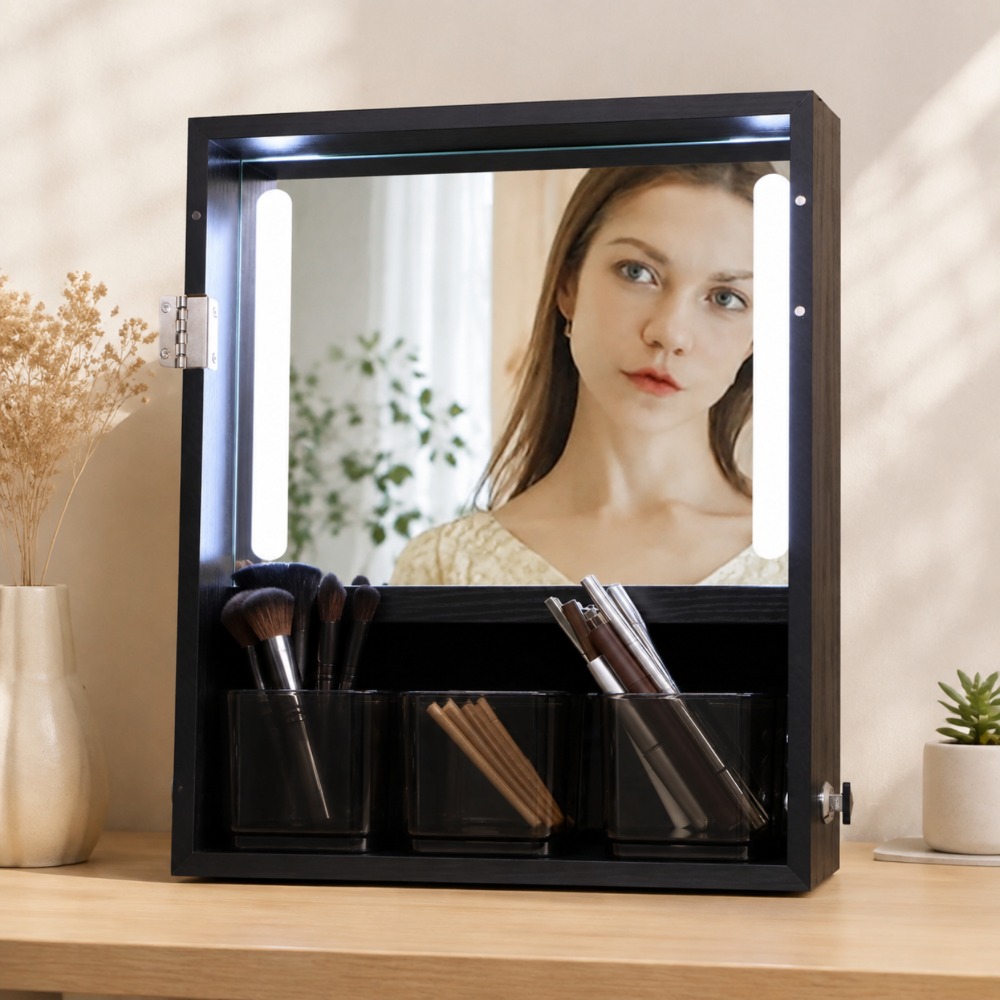 Запираемый напольный шкаф для  – обзор и цена Full Length Mirror Jewelry Armoire