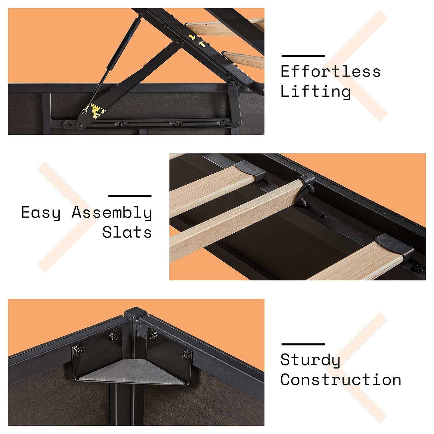 Кровать-платформа с подъемным  – обзор и цена Gas Lift Storage Bed Hydraulic