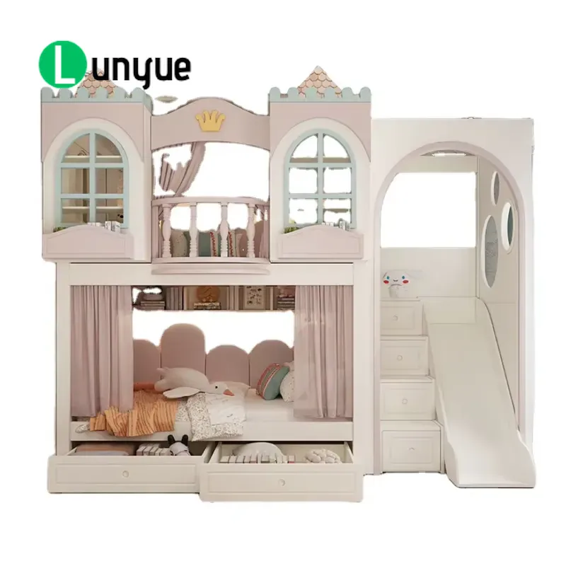 Двухъярусная кровать Ankke Cus – обзор и цена Bunk Bed With Stairs And Slide