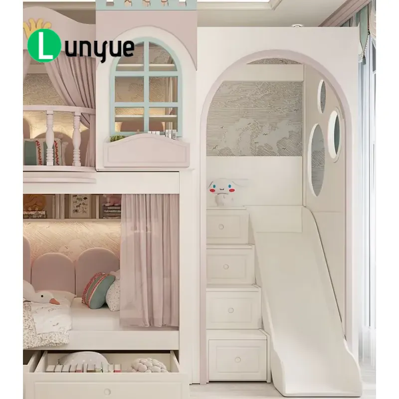 Двухъярусная кровать Ankke Cus – обзор и цена Bunk Bed With Stairs And Slide