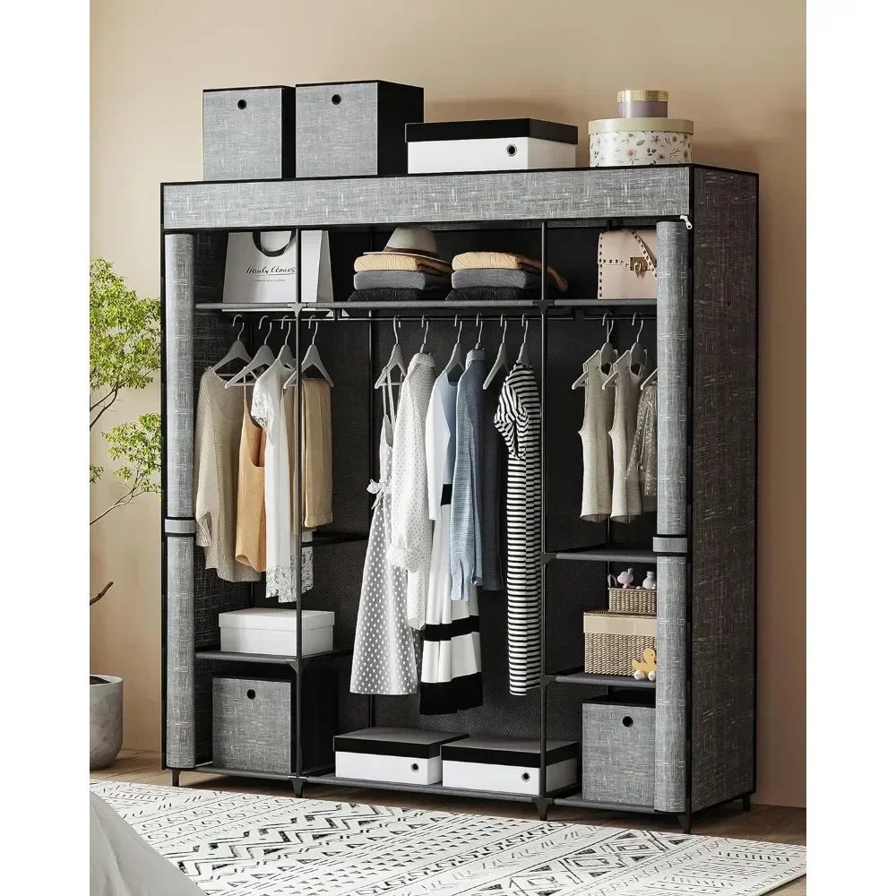 Шкаф-гардероб, 64,5-дюймовый п – обзор и цена Wardrobe Closet Portable Fabric Cover